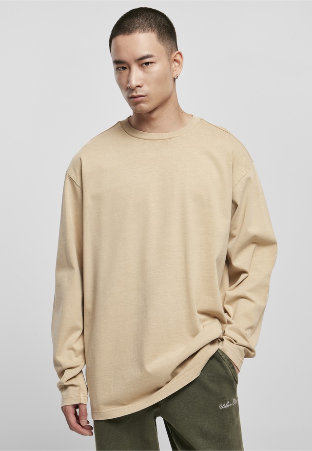 URBAN CLASSICS T-Shirt »Urban Classics Herren Heavy Oversized Garment Dye Longsleeve« 1 Stk.