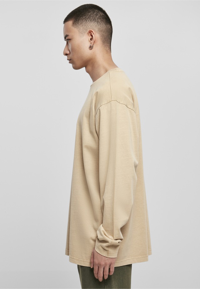 URBAN CLASSICS T-Shirt »Urban Classics Herren Heavy Oversized Garment Dye Longsleeve« 1 Stk.