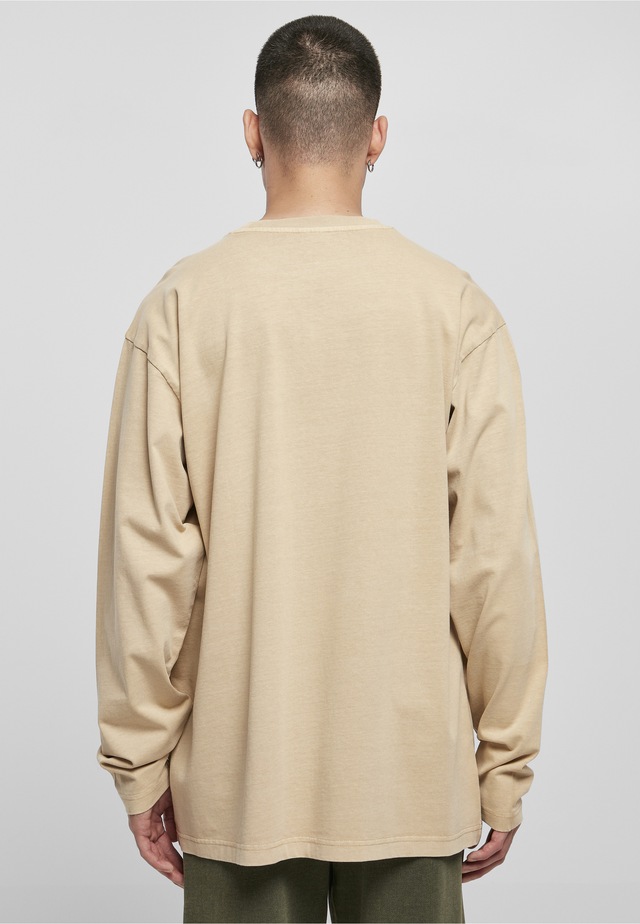 URBAN CLASSICS T-Shirt »Urban Classics Herren Heavy Oversized Garment Dye Longsleeve« 1 Stk.