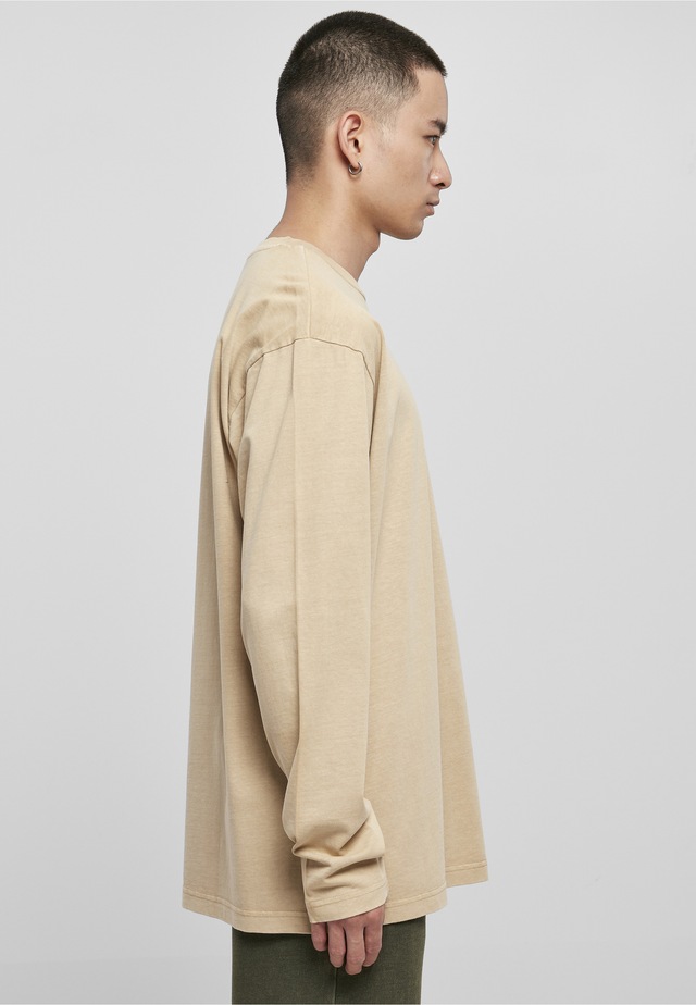 URBAN CLASSICS T-Shirt »Urban Classics Herren Heavy Oversized Garment Dye Longsleeve« 1 Stk.