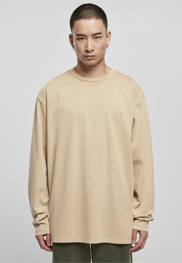 URBAN CLASSICS T-Shirt »Urban Classics Herren Heavy Oversized Garment Dye Longsleeve« 1 Stk.