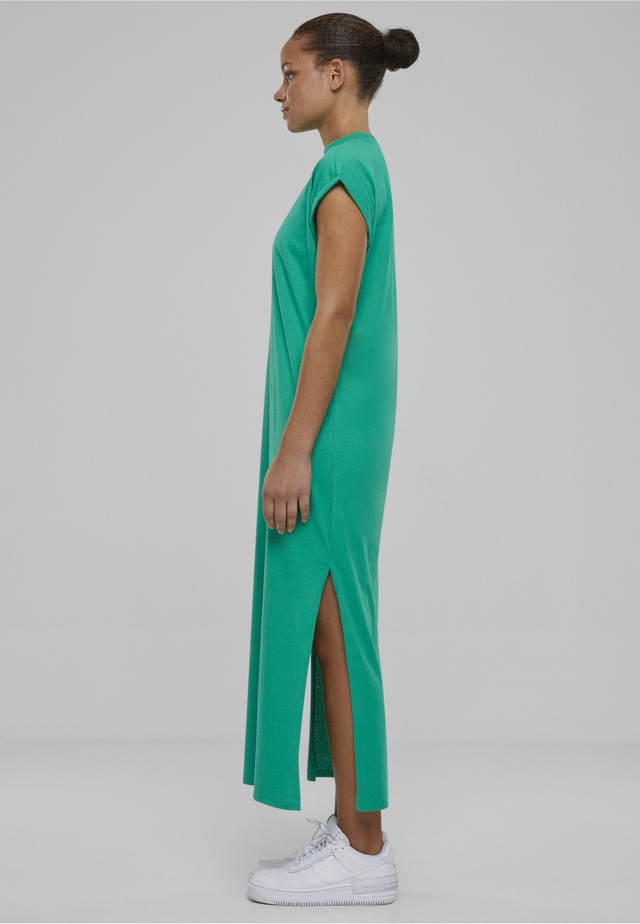 URBAN CLASSICS Shirtkleid »Urban Classics Damen Ladies Long Extended Shoulder Dress« 1 Stk. tlg.