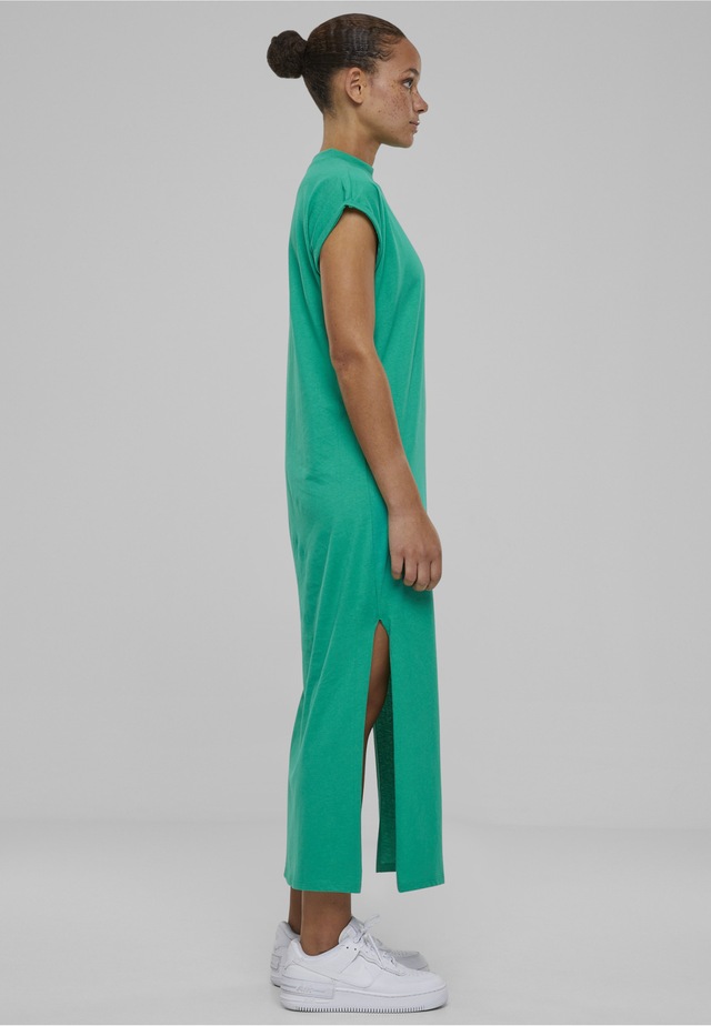 URBAN CLASSICS Shirtkleid »Urban Classics Damen Ladies Long Extended Shoulder Dress« 1 Stk. tlg.