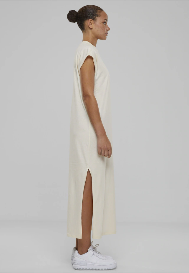 URBAN CLASSICS Shirtkleid »Urban Classics Damen Ladies Long Extended Shoulder Dress« 1 Stk. tlg.