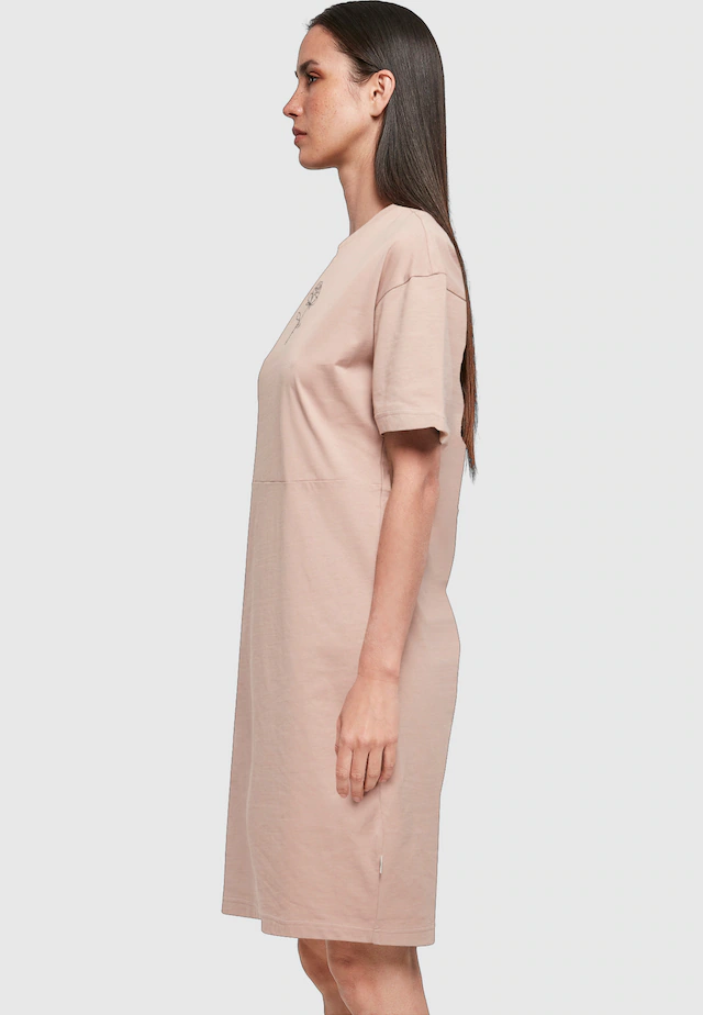 Merchcode Shirtkleid »Merchcode Damen Ladies Rose Oversized Slit Tee Dress« 1 Stk. tlg.