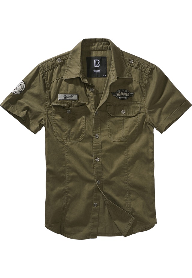 Brandit Kurzarmhemd »Brandit Herren Luis Vintage Shirt Short Sleeve« 1 Stk.