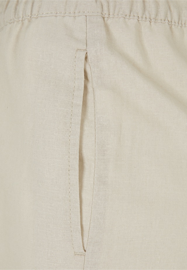 URBAN CLASSICS Shorts »Urban Classics Damen Ladies Linen Mixed Shorts«