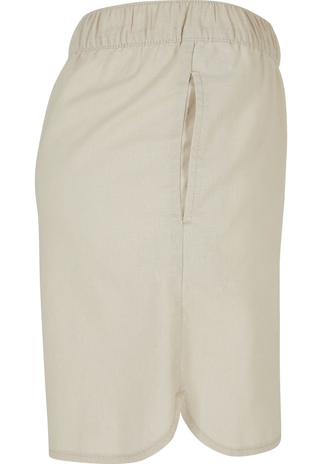 URBAN CLASSICS Shorts »Urban Classics Damen Ladies Linen Mixed Shorts«