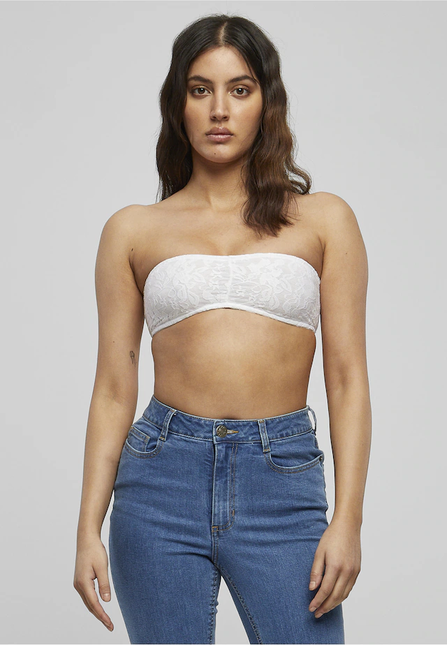 URBAN CLASSICS Sport-BH »Urban Classics Damen Ladies Laces Bandeau«