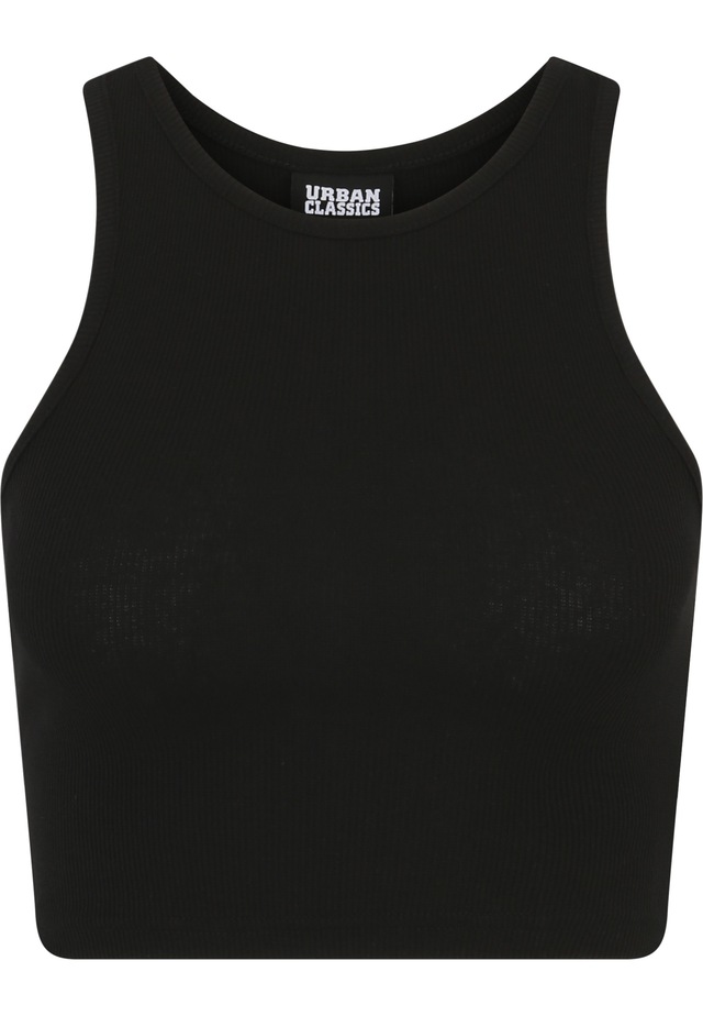 URBAN CLASSICS Tanktop »Urban Classics Damen Ladies Cropped Rib Top 2-Pack« 1 Stk.