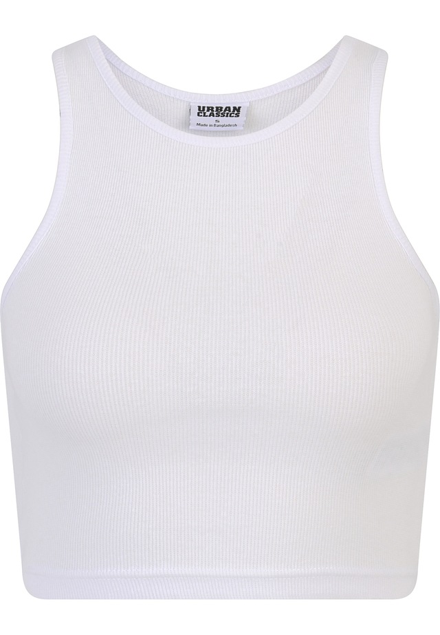 URBAN CLASSICS Tanktop »Urban Classics Damen Ladies Cropped Rib Top 2-Pack« 1 Stk.