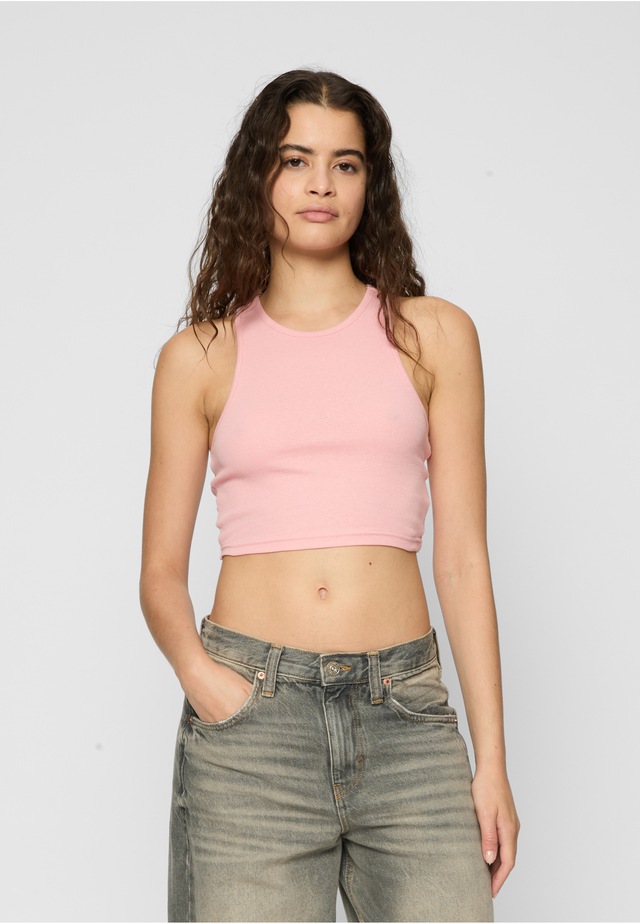 URBAN CLASSICS Tanktop »Urban Classics Damen Ladies Cropped Rib Top 2-Pack« 1 Stk.