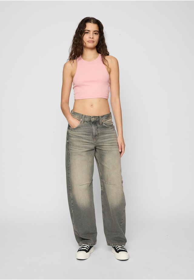 URBAN CLASSICS Tanktop »Urban Classics Damen Ladies Cropped Rib Top 2-Pack« 1 Stk.