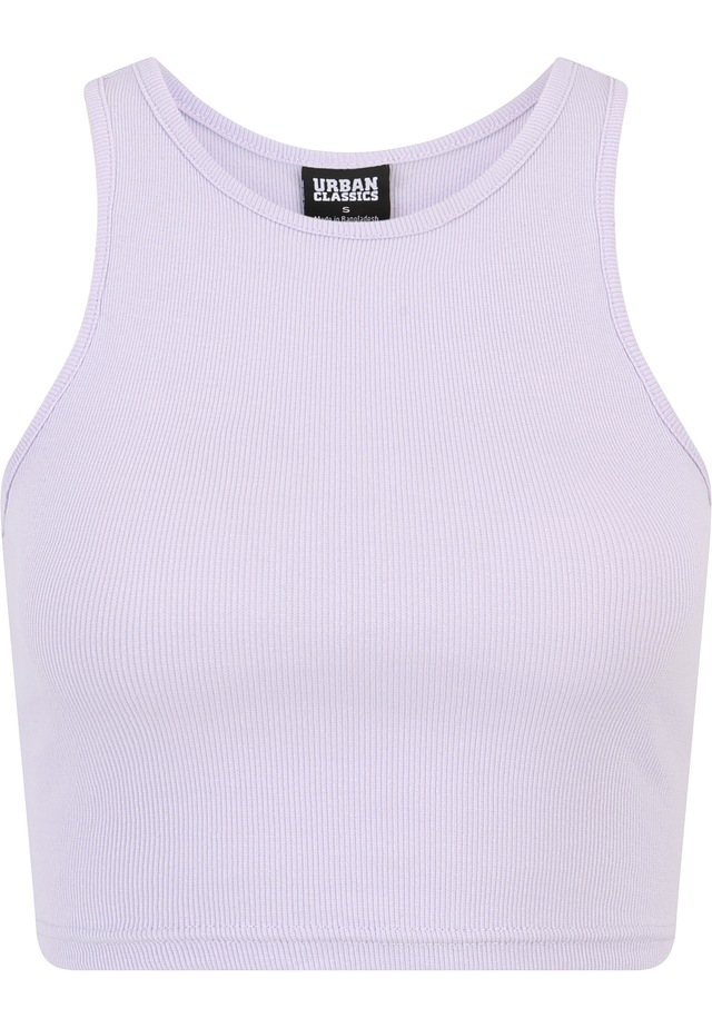 URBAN CLASSICS Tanktop »Urban Classics Damen Ladies Cropped Rib Top 2-Pack« 1 Stk.