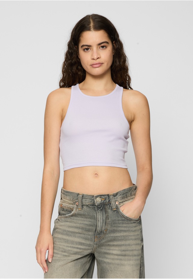 URBAN CLASSICS Tanktop »Urban Classics Damen Ladies Cropped Rib Top 2-Pack« 1 Stk.