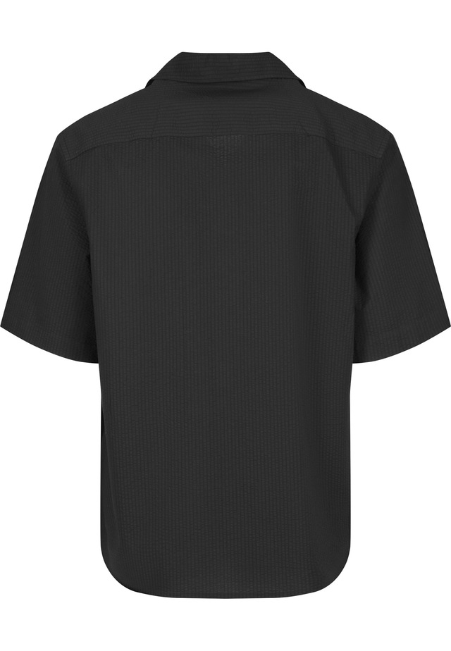 URBAN CLASSICS Langarmhemd »Urban Classics Herren Relaxed Seersucker Short Sleeve Shirt« 1 Stk.