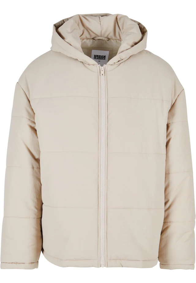 URBAN CLASSICS Allwetterjacke »Urban Classics Herren Hooded Block Puffer Jacket« 1 Stk. tlg. mit Kapuze