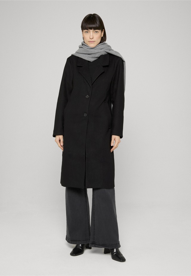 URBAN CLASSICS Winterjacke »Urban Classics Ladies Basic Coat« 1 Stk. tlg. ohne Kapuze