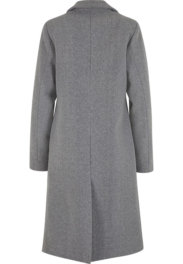 URBAN CLASSICS Winterjacke »Urban Classics Ladies Basic Coat« 1 Stk. tlg. ohne Kapuze