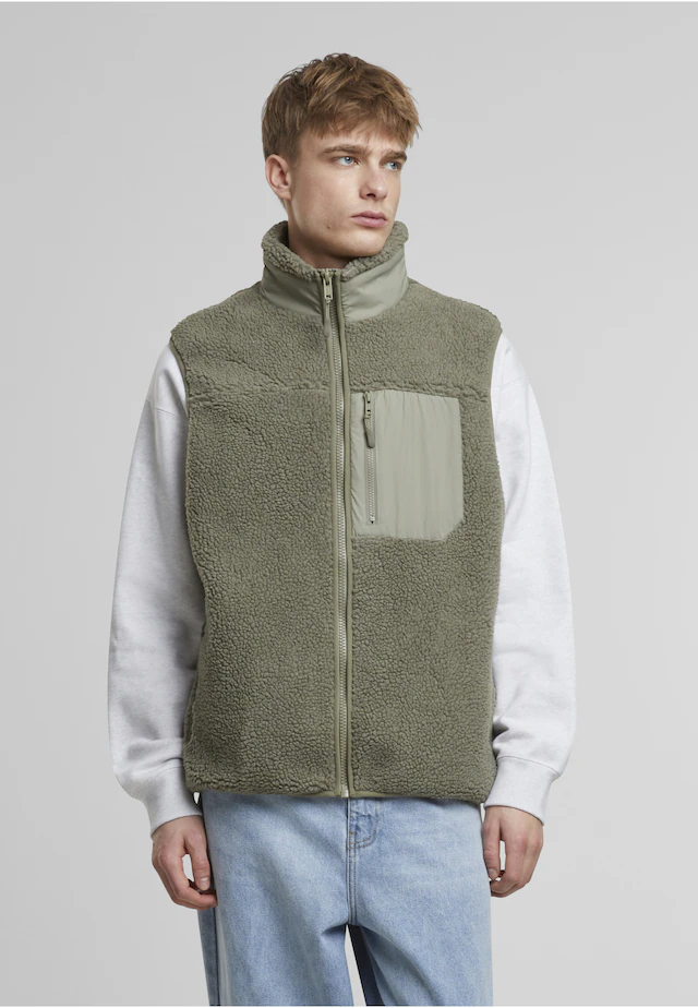 URBAN CLASSICS Steppweste »Urban Classics Sherpa Vest« 1