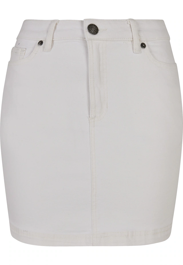 URBAN CLASSICS Jerseyrock »Urban Classics Damen Ladies Organic Stretch Denim Mini Skirt« 1 Stk.