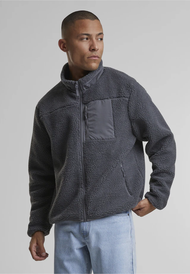 URBAN CLASSICS Steppmantel »Urban Classics Teddy Jacket With Stand Up Collar«