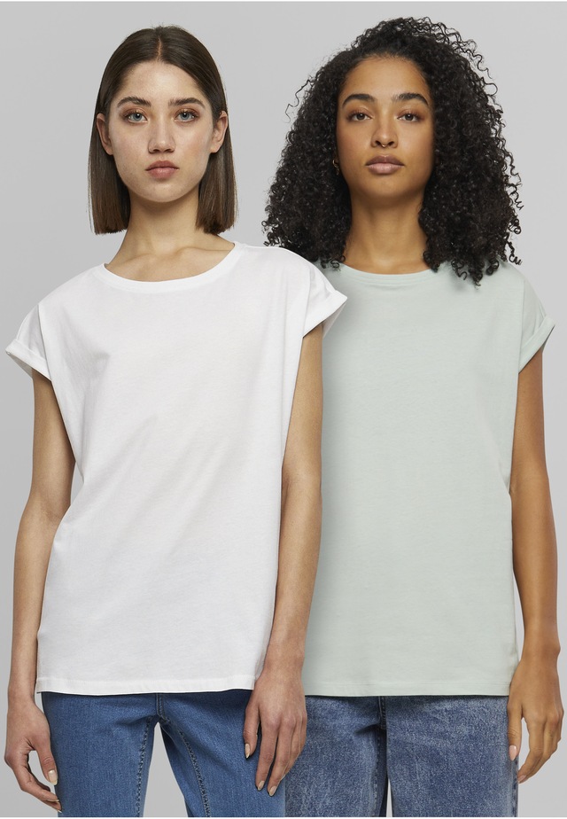 URBAN CLASSICS T-Shirt »Urban Classics Damen Ladies Extended Shoulder Tee 2-Pack« 1 Stk.