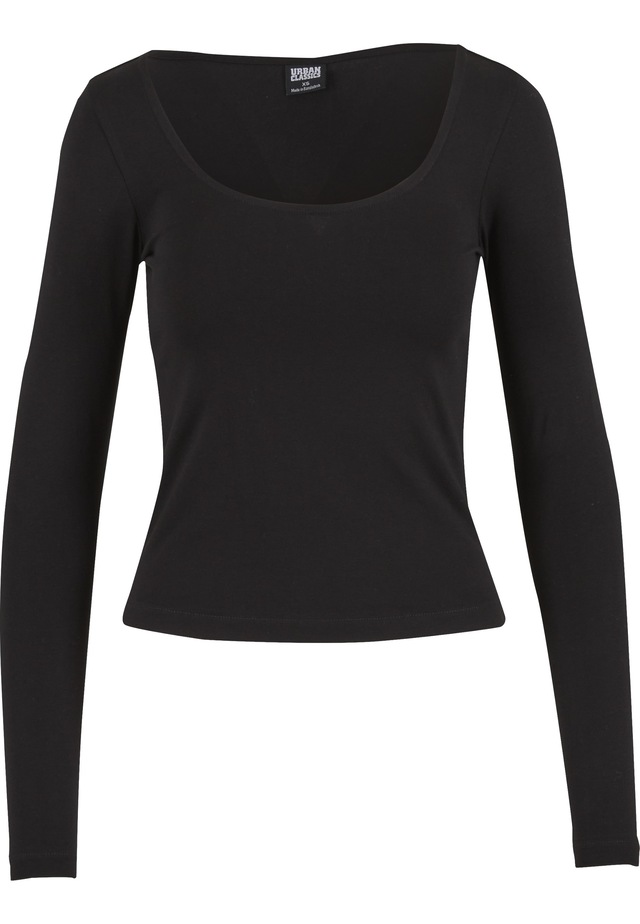URBAN CLASSICS Longsleeve »Urban Classics Ladies Wide Neck Longsleeve« 1