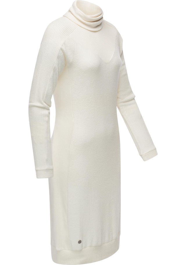 Ragwear Jerseykleid »Peona« Ohne Taschen Modisches Damen Pulloverkleid mit Rollkragen