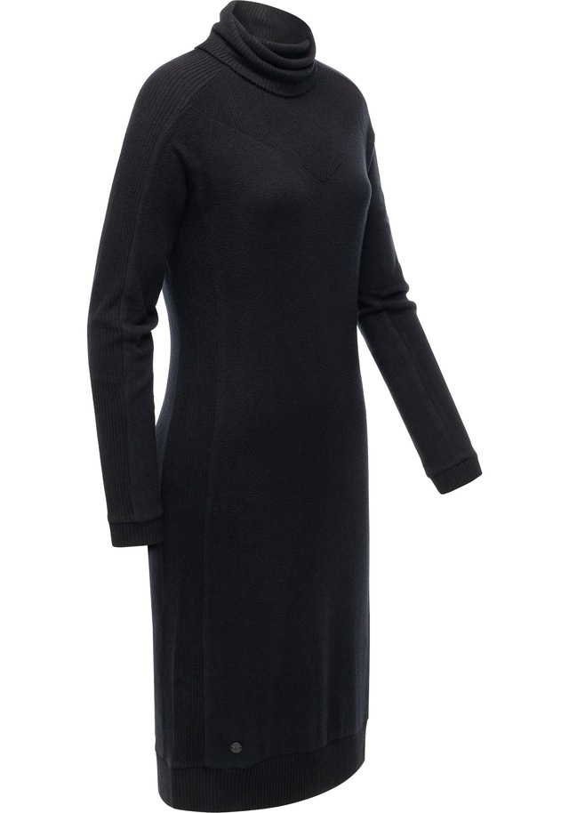 Ragwear Jerseykleid »Peona« Ohne Taschen Modisches Damen Pulloverkleid mit Rollkragen