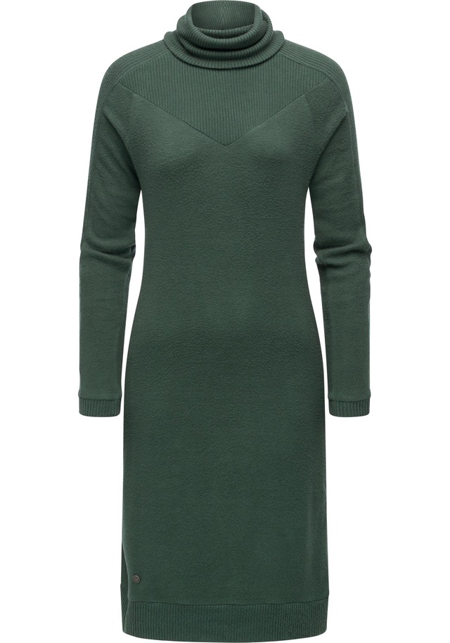 Ragwear Jerseykleid »Peona« Ohne Taschen Modisches Damen Pulloverkleid mit Rollkragen
