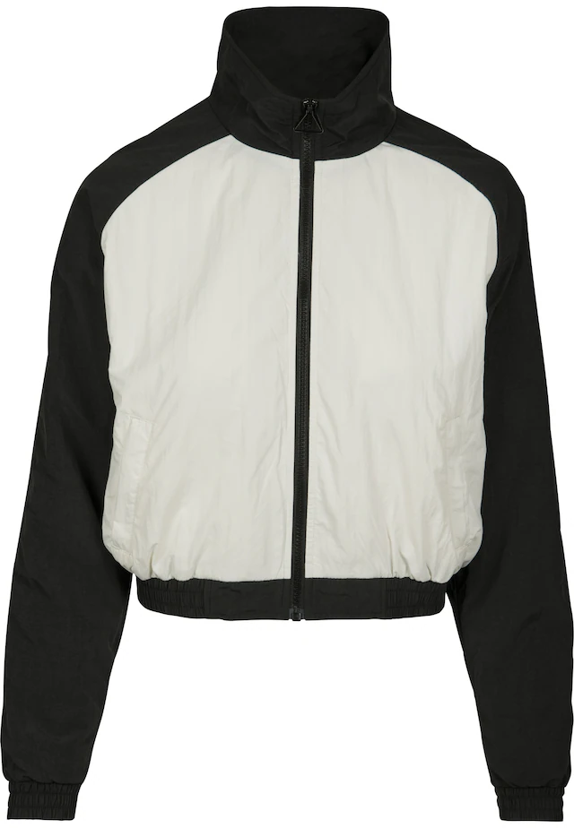 URBAN CLASSICS Langmantel »Urban Classics Damen Ladies Short Raglan Crinkle Batwing Jacket«