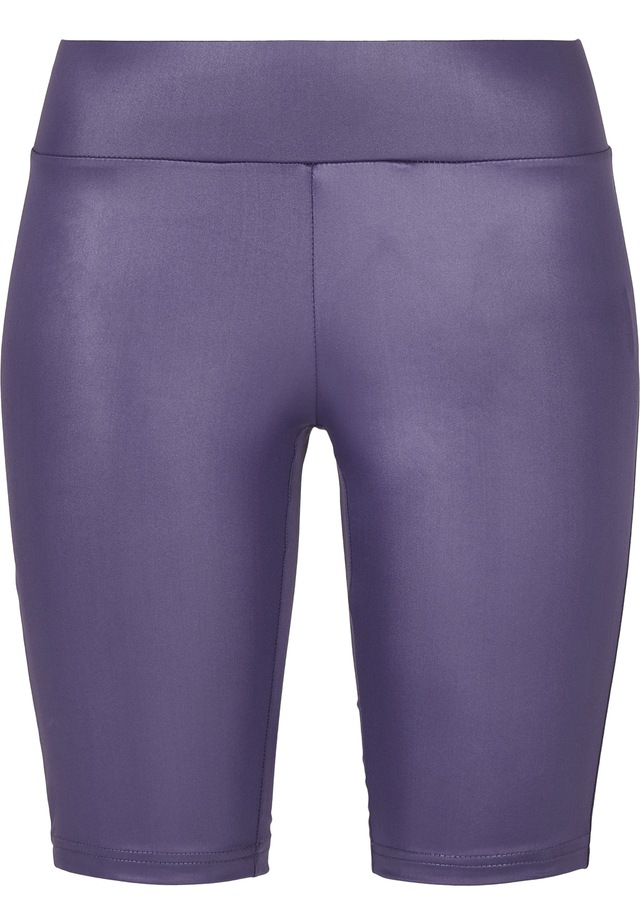 URBAN CLASSICS Stoffhose »Urban Classics Damen Ladies Synthetic Leather Cycle Shorts«