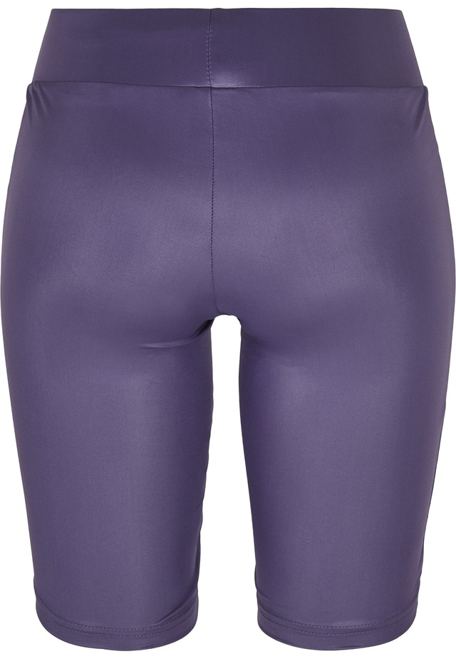 URBAN CLASSICS Stoffhose »Urban Classics Damen Ladies Synthetic Leather Cycle Shorts«