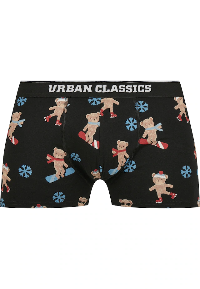 URBAN CLASSICS Boxershorts »Urban Classics Herren Organic X-Mas Boxer Shorts 3-Pack« 1 Stk.