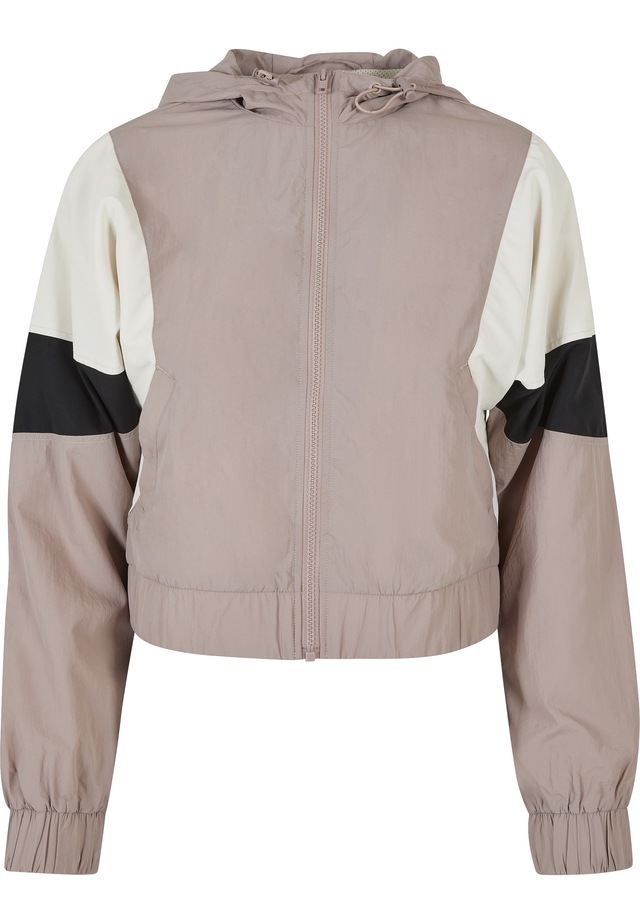 URBAN CLASSICS Langmantel »Urban Classics Damen Ladies Short 3-Tone Crinkle Jacket«
