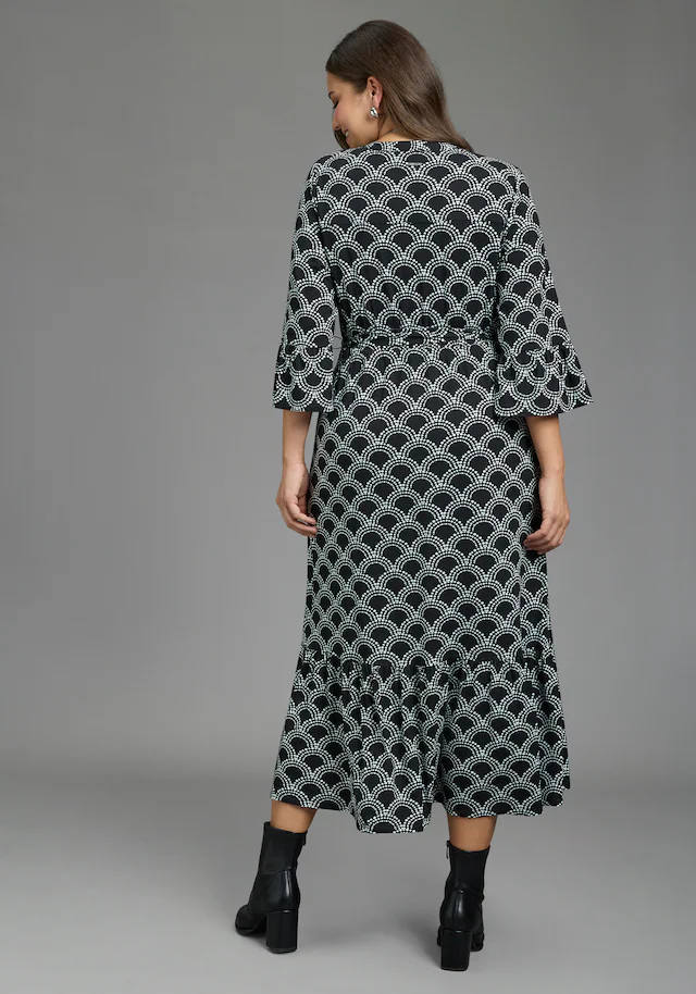 Laura Scott CURVE Maxikleid »Große Größen« Maxikleid knöchellang, aus elastischer Viskosemischung