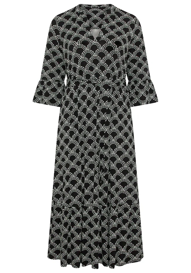Laura Scott CURVE Maxikleid »Große Größen« Maxikleid knöchellang, aus elastischer Viskosemischung