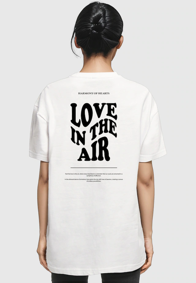 Merchcode T-Shirt »Merchcode Damen Ladies Love In The Air Oversized Boyfriend Tee« 1 Stk.