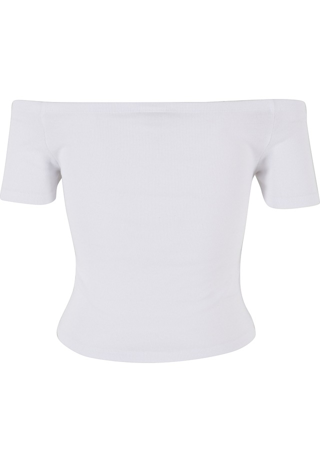 URBAN CLASSICS T-Shirt »Urban Classics Ladies Organic Off Shoulder Rib Tee 2-Pack« 1