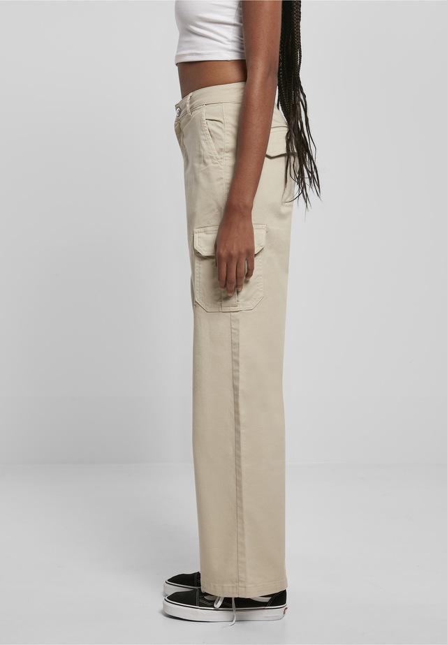 URBAN CLASSICS Stoffhose »Urban Classics Damen Ladies High Waist Straight Cargo Pants«