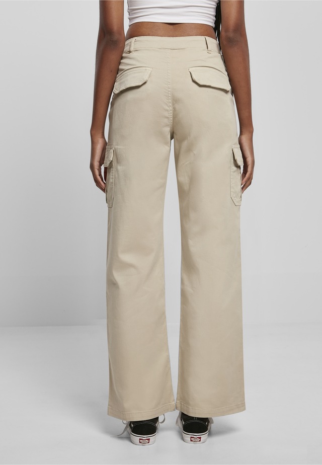 URBAN CLASSICS Stoffhose »Urban Classics Damen Ladies High Waist Straight Cargo Pants«