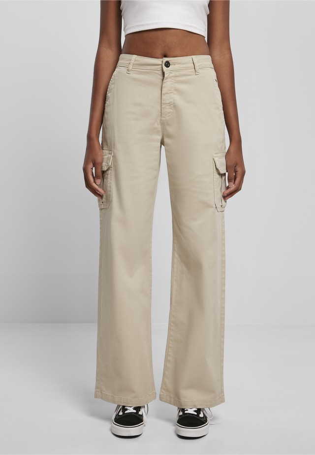 URBAN CLASSICS Stoffhose »Urban Classics Damen Ladies High Waist Straight Cargo Pants«
