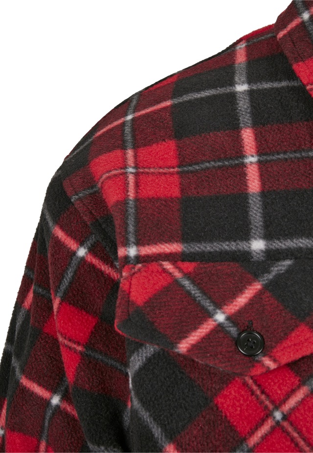 URBAN CLASSICS Allwetterjacke »Urban Classics Herren Plaid Teddy Lined Shirt Jacket« 1 Stk. tlg. ohne Kapuze