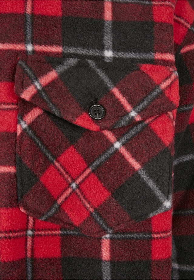 URBAN CLASSICS Allwetterjacke »Urban Classics Herren Plaid Teddy Lined Shirt Jacket« 1 Stk. tlg. ohne Kapuze