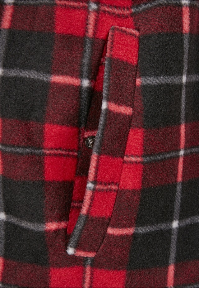 URBAN CLASSICS Allwetterjacke »Urban Classics Herren Plaid Teddy Lined Shirt Jacket« 1 Stk. tlg. ohne Kapuze