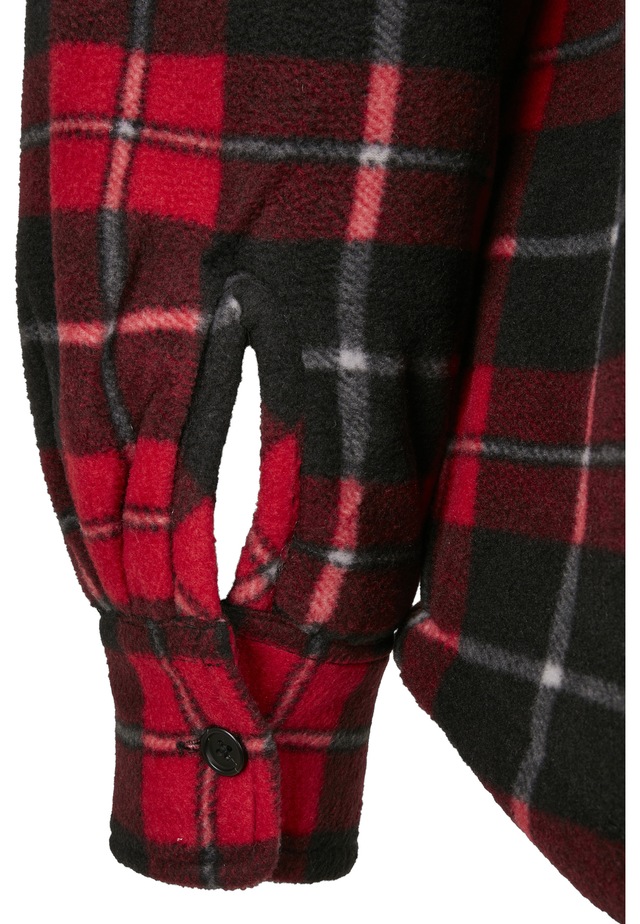 URBAN CLASSICS Allwetterjacke »Urban Classics Herren Plaid Teddy Lined Shirt Jacket« 1 Stk. tlg. ohne Kapuze