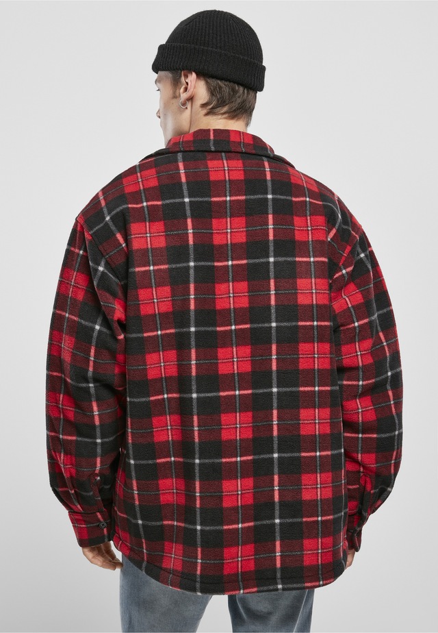 URBAN CLASSICS Allwetterjacke »Urban Classics Herren Plaid Teddy Lined Shirt Jacket« 1 Stk. tlg. ohne Kapuze