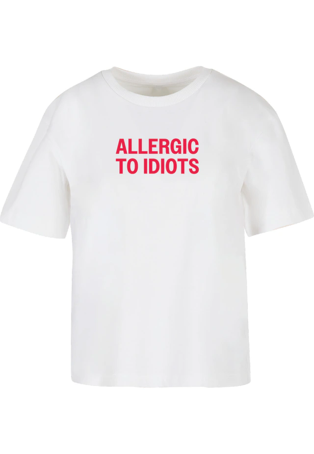 Miss Tee T-Shirt »Miss Tee Allergic To Idiots Tee« 1 Stk.