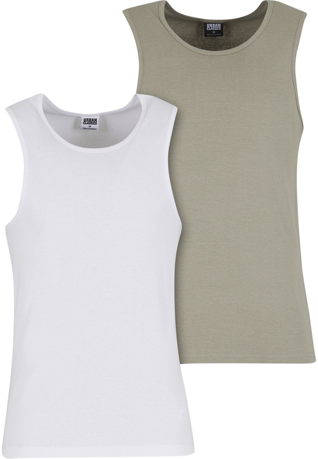 URBAN CLASSICS Tanktop »Urban Classics Ribbed Undershirt 2-Pack« 1
